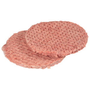 Double Red 80/20 Ground Beef Patties, Wide, 5.33 oz – 60 per case